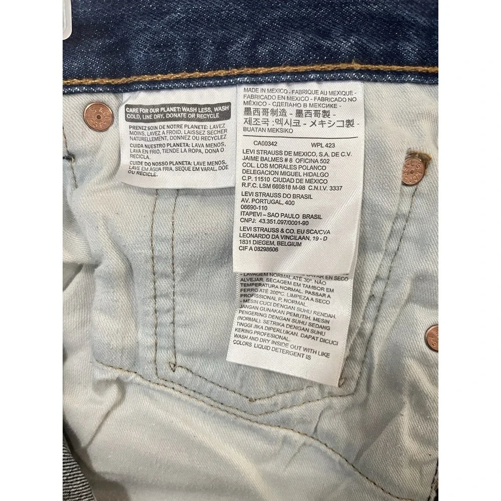 Levi's‎ 501 Original Fit Mens W33 L30 Blue Good Button Fly Straight Leg Jeans